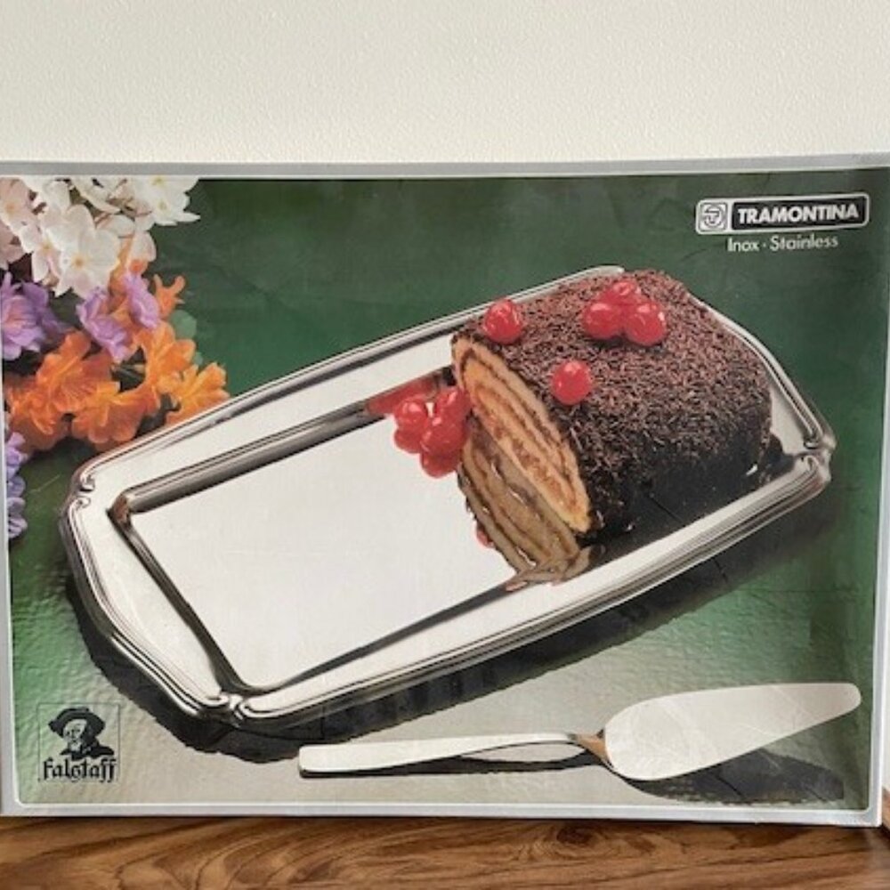 Tramontina Stainless Steel Tray and Server 14.5 “x 8.5” Brand New